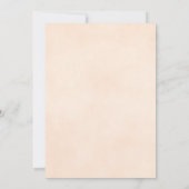 Dat doen we. Elegant Bord Peach Roos Romantic Wedd Kaart (Achterkant)