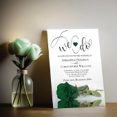 Dat doen we. Elegant Emerald Green Roos Romantic W Kaart
