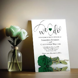 Dat doen we. Elegant Emerald Green Roos Romantic W Kaart