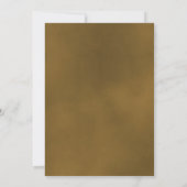 Dat doen we. Elegant Gold Ochre Roos Romantic Wedd Kaart (Achterkant)