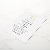 Dat doen we. Elegant goud, eenvoudige typografisch Folie Uitnodiging (Gedraaid)