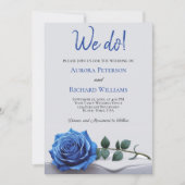 Dat doen we. Elegante romantische Royal Blue Roos  Kaart (Voorkant)