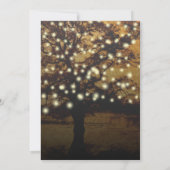 Dat doen we! Elegante rustieke boom met lichten br Kaart (Achterkant)