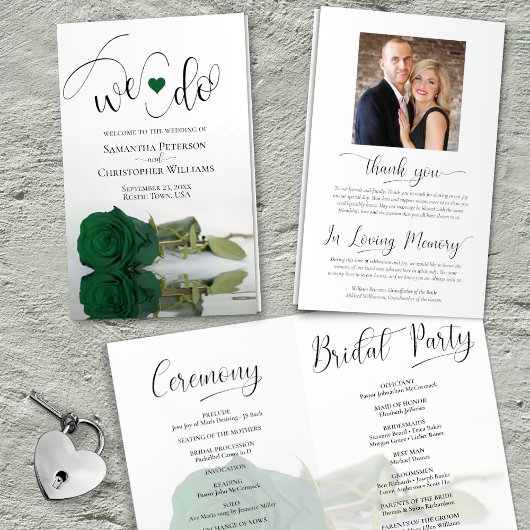 Dat doen we. Emerald Green Roos Modern Wedding Pro