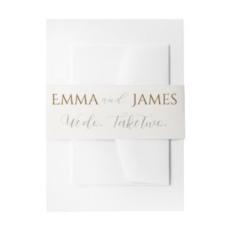 Dat doen we. Neem er twee. Uitnodigende buik Uitnodigingen Wikkel