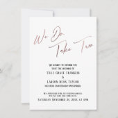 Dat doen we, neem er twee: vertraagde huwelijksaan kaart (Voorkant)