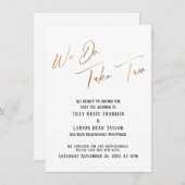 Dat doen we, neem er twee: vertraagde huwelijksaan kaart (Voorkant / Achterkant)