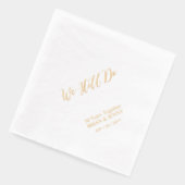 Dat doen we nog steeds | Elegante bruiloft Jubileu Folie Servetten (Links)