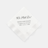 Dat doen we nog steeds. Jubileum Party Paper Napki Servet (Hoek)