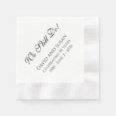 Dat doen we nog steeds. Jubileum Party Paper Napki Servet (Voorkant)