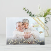 Dat doen we nog steeds. | Modern 50e Jubileum Kaart (Staand voorkant)