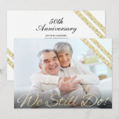 Dat doen we nog steeds. | Modern 50e Jubileum Kaart (Voorkant / Achterkant)