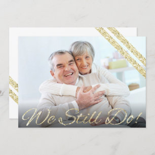 Dat doen we nog steeds. Modern 50e Jubileum Kaart