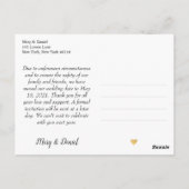 Dat doen we nog steeds | Trouwdatum gewijzigd Eenv Briefkaart (Achterkant)