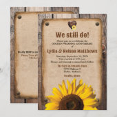 Dat doen we nog steeds! Zonnebloem Golden Jubileum Kaart (Voorkant / Achterkant)