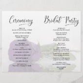 Dat doen we! Royal Paarse Roos DIY Vouw Trouwprogr (Achterkant)