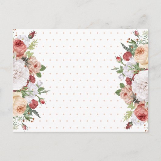 Dat doen we | Rozen & Chic Gold Glitter Script Wed Uitnodiging Briefkaart (Achterkant)