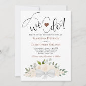 Dat doen we. Rustic Champagne Peach Rozen Floral W Kaart (Voorkant)