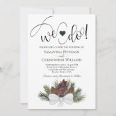 Dat doen we. Rustic Pinecones & Branches Winter We Kaart (Voorkant)