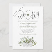 Dat doen we! Rustieke Eucalyptus laat Boho chique  Kaart (Voorkant)