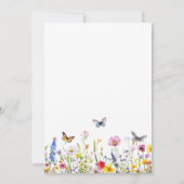 Dat doen we! Wildflowers Vlinders Elegant Save The Date (Achterkant)