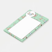 Dat Dog Life Green Dog Pattern Post-it® Notes (Schuin)