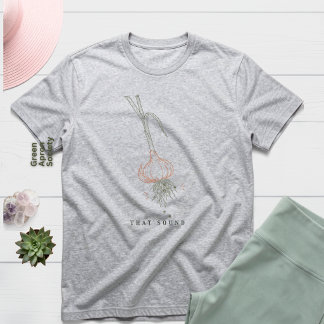 Dat Geluid T-Shirt | Knoflook Oogst Botanisch