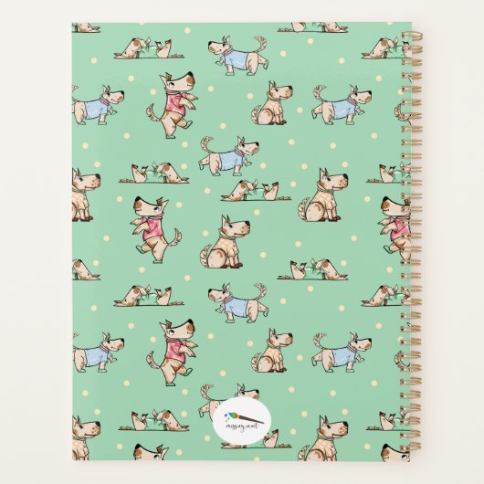 Dat groene plan voor Dog Life met naam Planner (Achterkant)