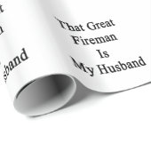 Dat grote vuurman is mijn man. cadeaupapier (Rol Hoek)