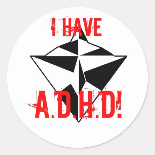 DAT HEB IK, A.D.H.D! sticker (Voorkant)