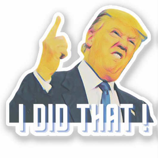 DAT HEB IK GEDAAN! STICKER (Voorkant)