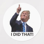 DAT HEB IK GEDAAN! TRUMP INFLATIE LABELS (Design 2)