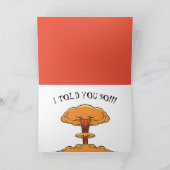 Dat heb ik je gezegd! Wenskaart Kaart (Binnen)