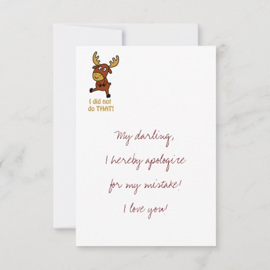 Dat heb ik niet gedaan! Funny mose (Achterkant)