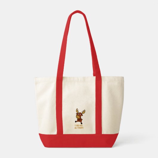 Dat heb ik niet gedaan! Funny mose Tote Bag (Achterkant)