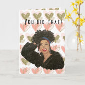 Dat heb je gedaan, gefeliciteerd, Kaart. Kaart (Gele Bloem)