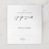 Dat hebben we gedaan. Elegant minimalistisch hands Plaatskaartje (Buitenkant ongevouwen)