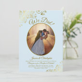 Dat hebben we gedaan. Ontvangst van powder Blue en Kaart (Staand voorkant)