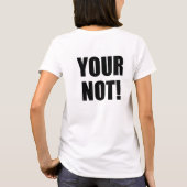 Dat heet! Je niet! Excellentie in Good Grammar T-shirt (Achterkant)