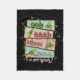 Dat het niet gaat kerst kerstverlichting familie fleece deken