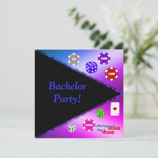 DAT HOE IK BACHELOR-INVITATIgradiënt ROL Kaart (Staand voorkant)