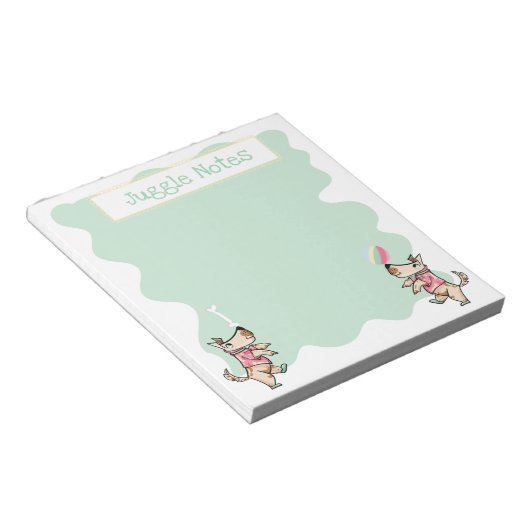 Dat hond leven Hondenbottenbal Groene Notitieblok (Schuin)