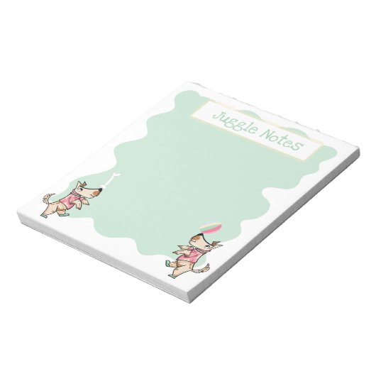 Dat hond leven Hondenbottenbal Groene Notitieblok (Linkerzijde)