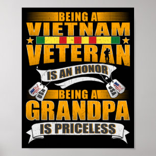 Dat iemand een Vietnam-veteraan is, is een eer opa Poster