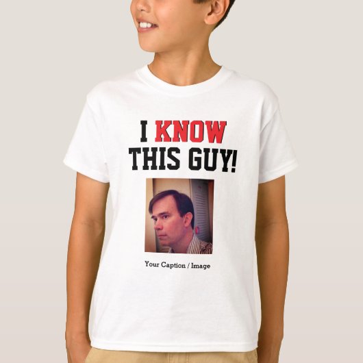 dat ik deze man ken t-shirt (Voorkant)