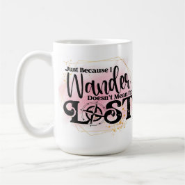 Dat ik me afvraag, betekent niet dat ik verdwaald koffiemok