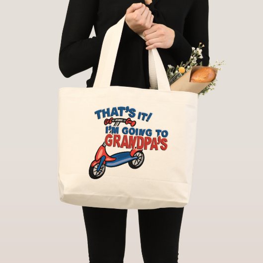Dat ik naar oma ga grote tote bag (Voorkant (product))