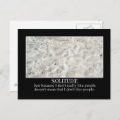 Dat ik niet van mensen hou, betekent niet... briefkaart (Voorkant / Achterkant)