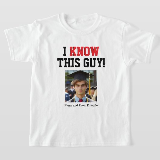  dat ik weet dat deze man Afstuderen T-shirt (Laagn)