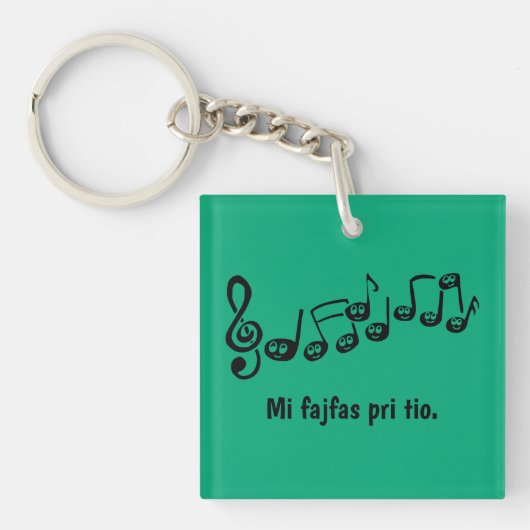 Dat interesseert me niet. sleutelhanger (voorkant)